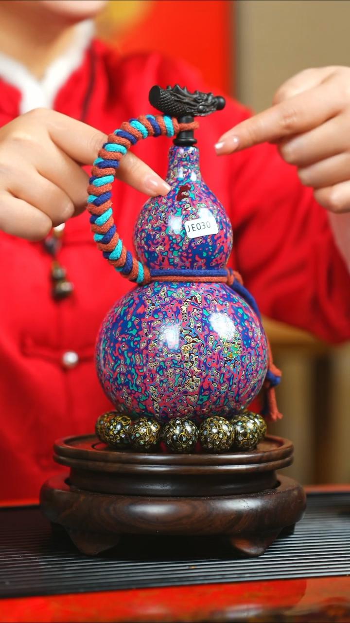 【闪购商品】JE030过年首选非遗大漆酒葫芦微瑕