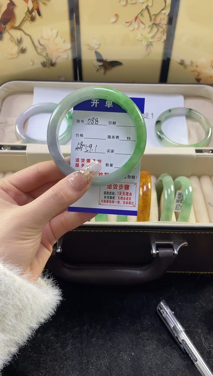 【闪购商品】翡翠手镯未镶嵌缅甸翡翠现货秒发088