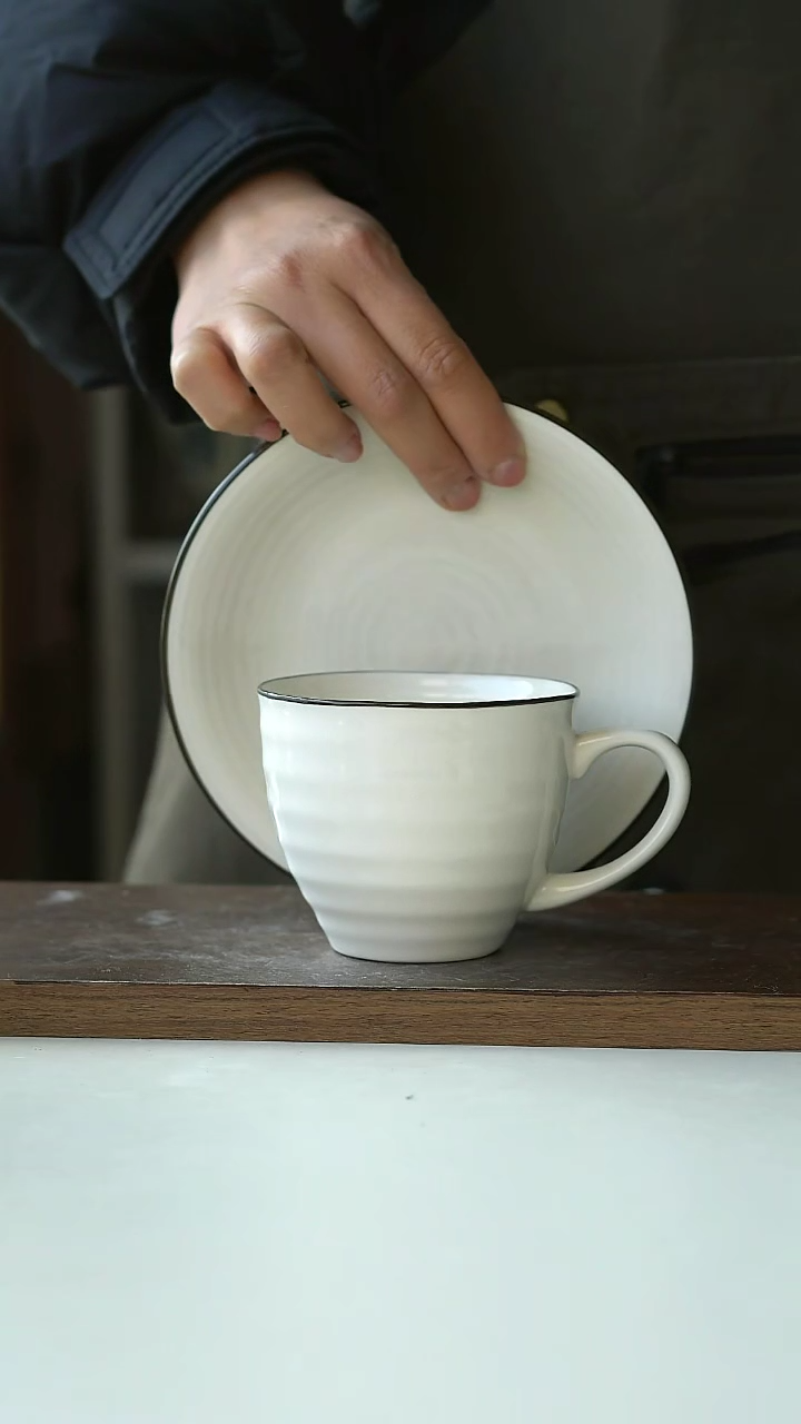 【闪购商品】陶瓷出美国康宁咖啡杯碟微瑕@4-2@