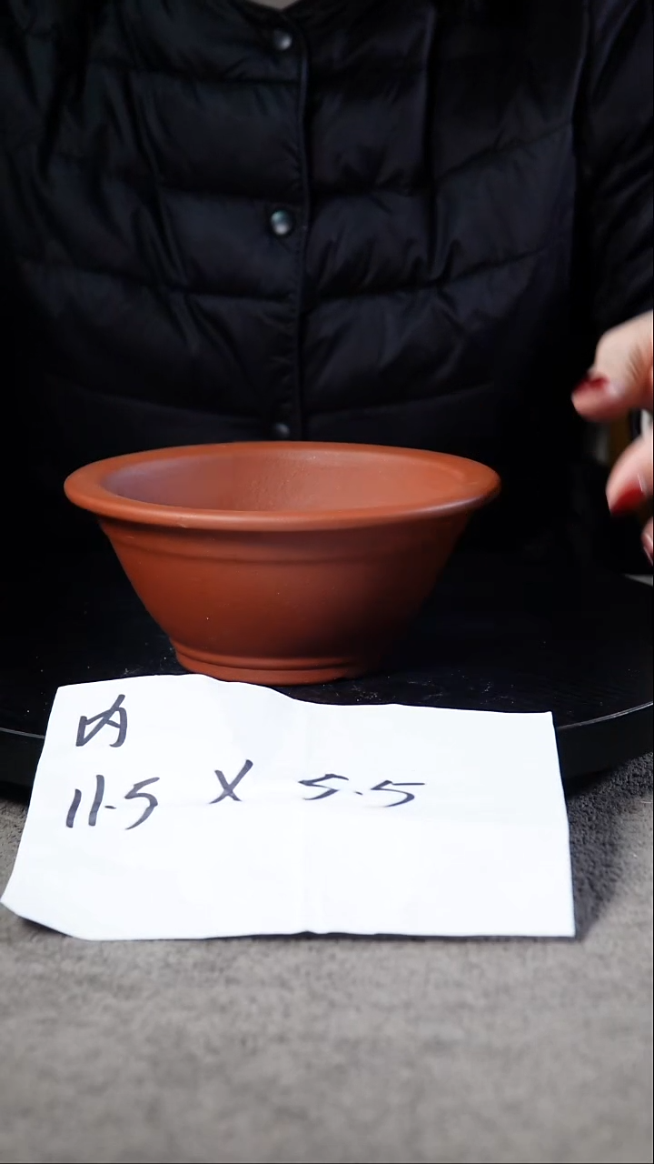 宜兴紫砂花盆小盆