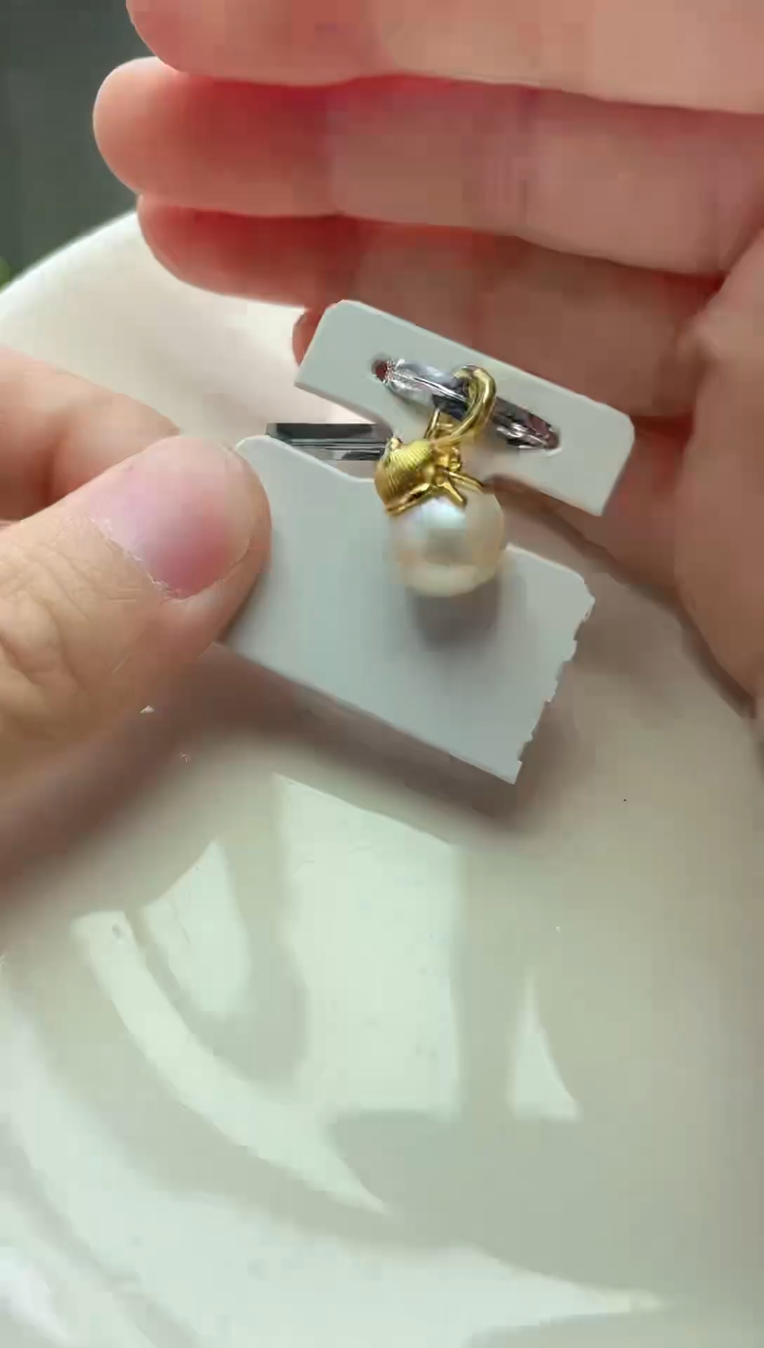 未镶嵌吊坠淡水珍珠白色系吊坠