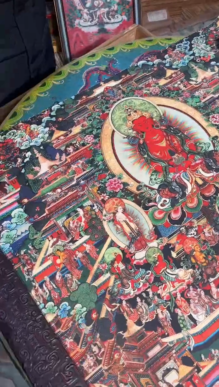 卷轴画路路的唐卡tk160