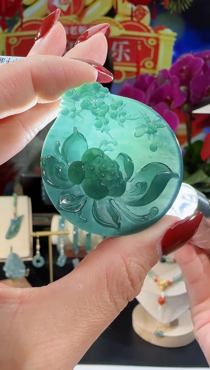 【闪购商品】翡翠吊坠(不含链)未镶嵌花牌多样性发一