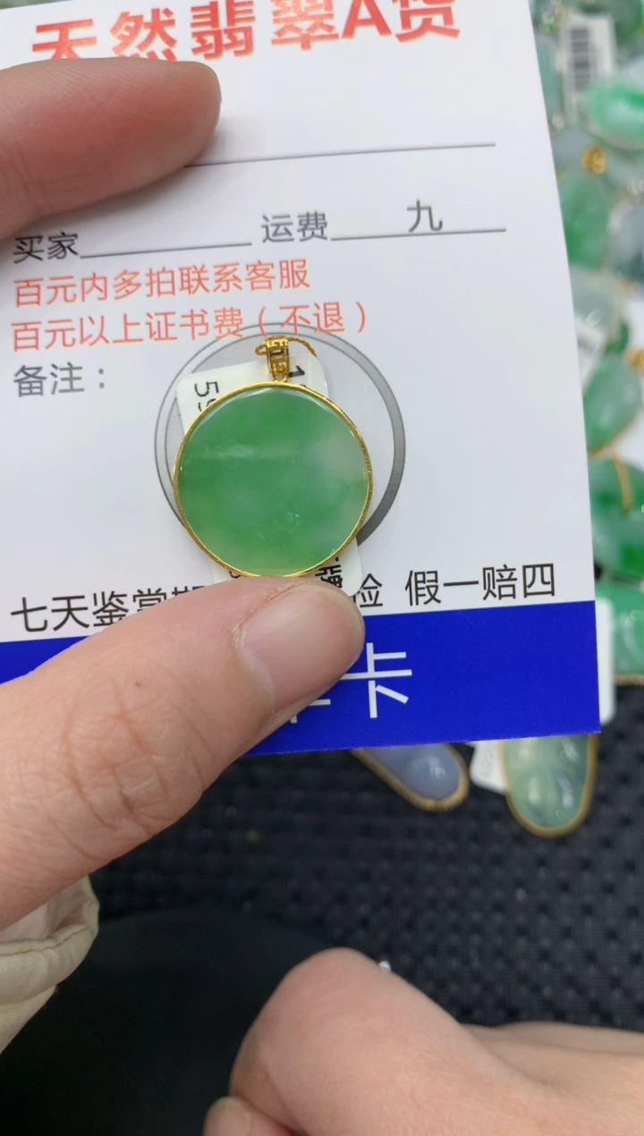 【闪购商品】翡翠颈饰18K金镶嵌111111111111