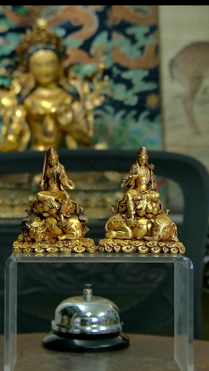 【闪购商品】铜像造像收藏造像文殊普贤