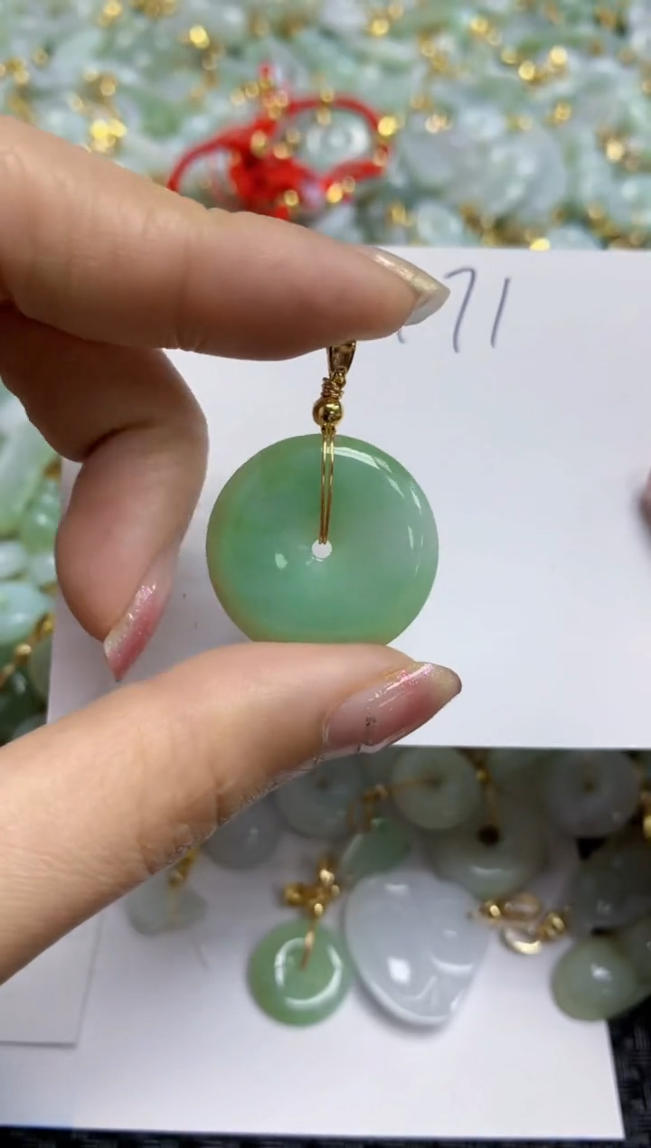 【闪购商品】翡翠颈饰合金   天然A货翡翠