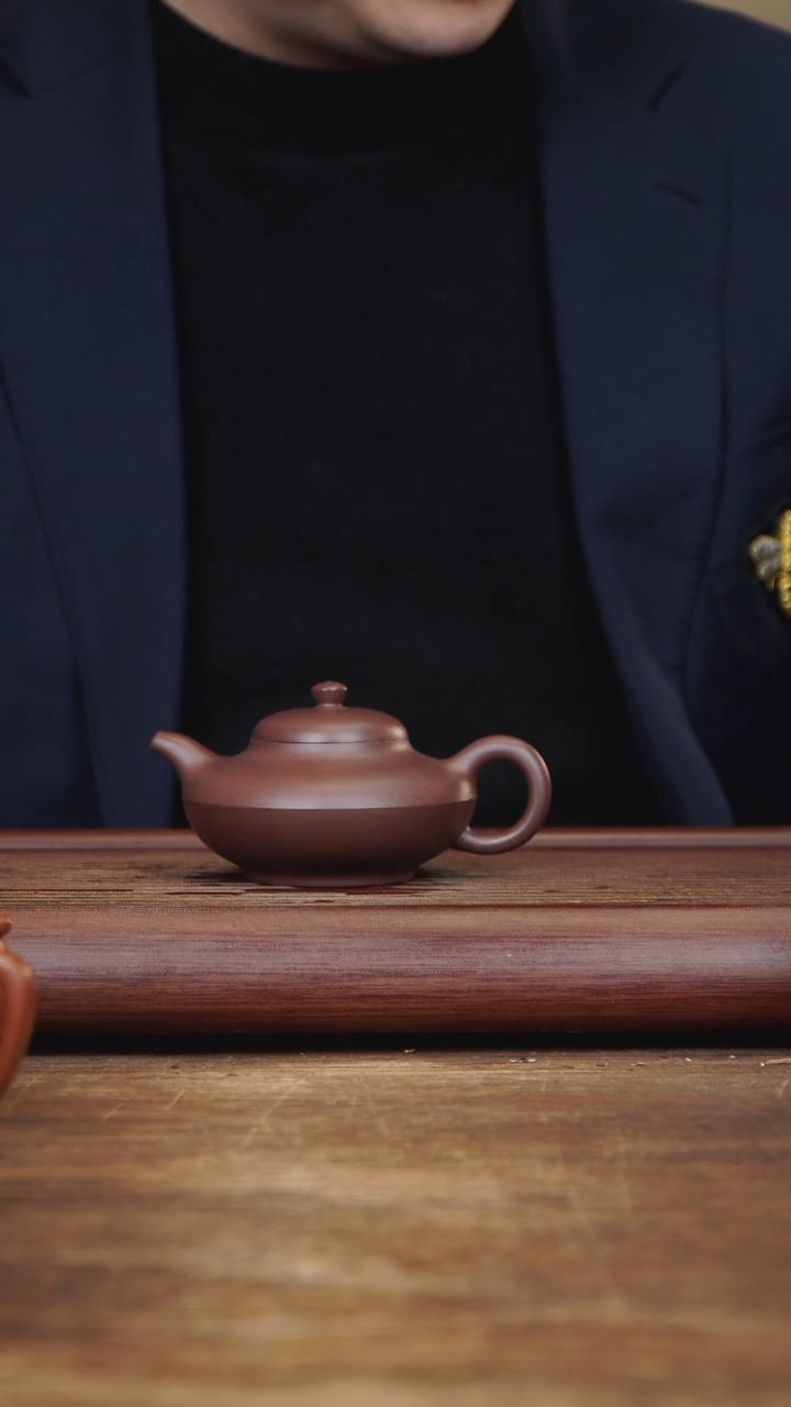 【闪购商品】紫砂茶壶150ml 合欢 家藏紫茄泥