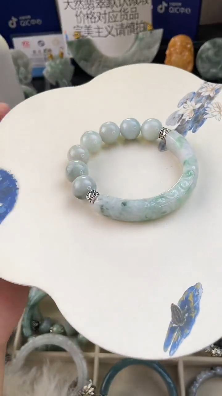 未镶嵌手链翡翠手工定制默认微瑕主播介绍为准