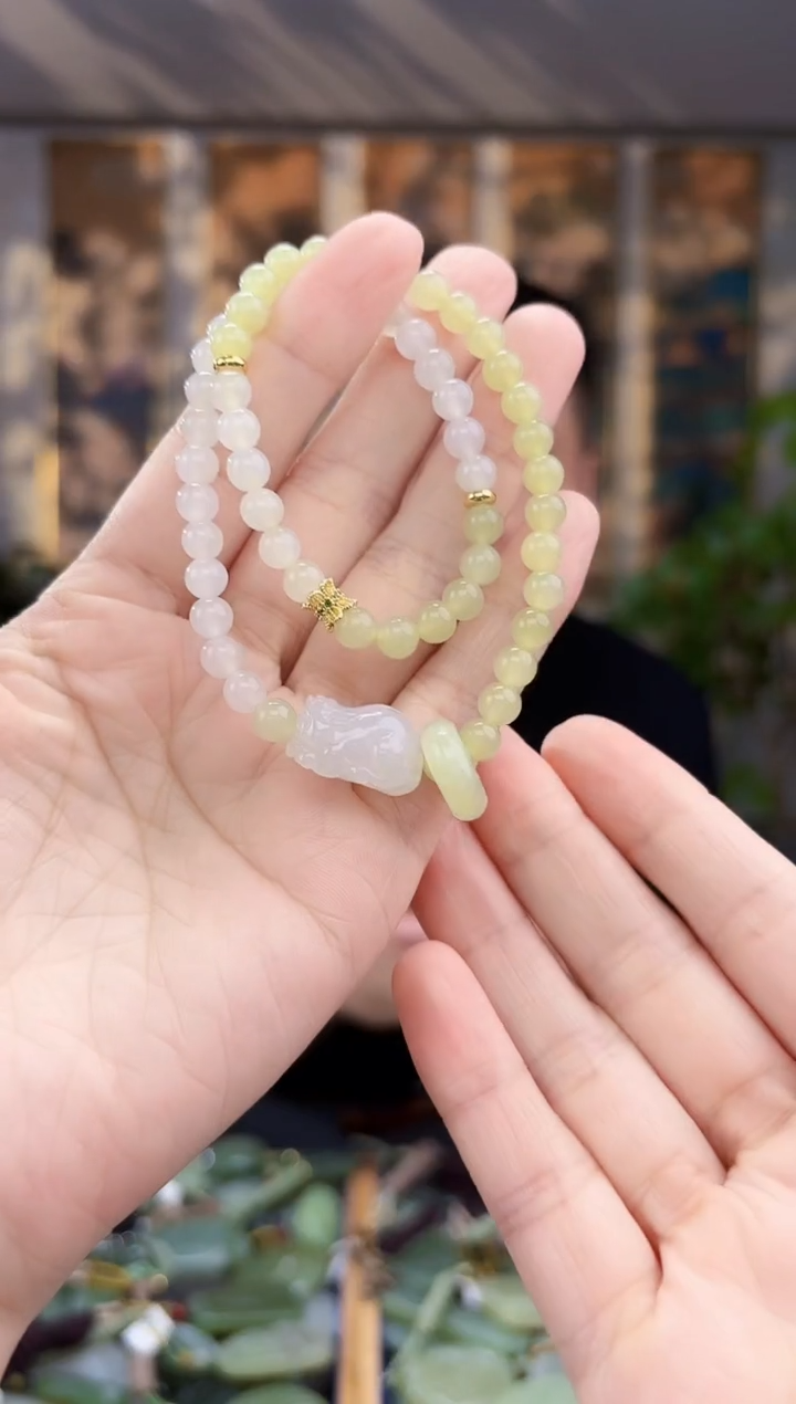 和田玉未镶嵌挂件拍一发一