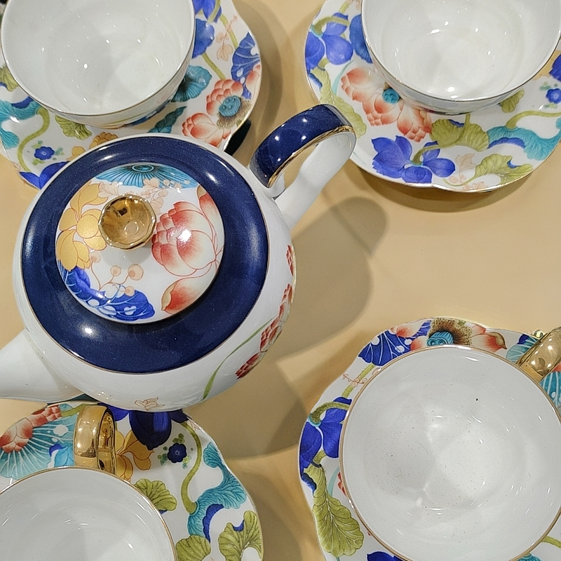 小清新家用下午茶1壶4杯碟