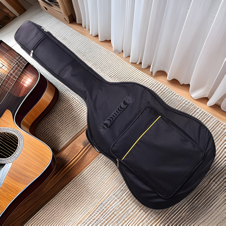 旅行吉他包加厚吉他包防水包民谣吉他背包38/41寸黑色加棉乐器包