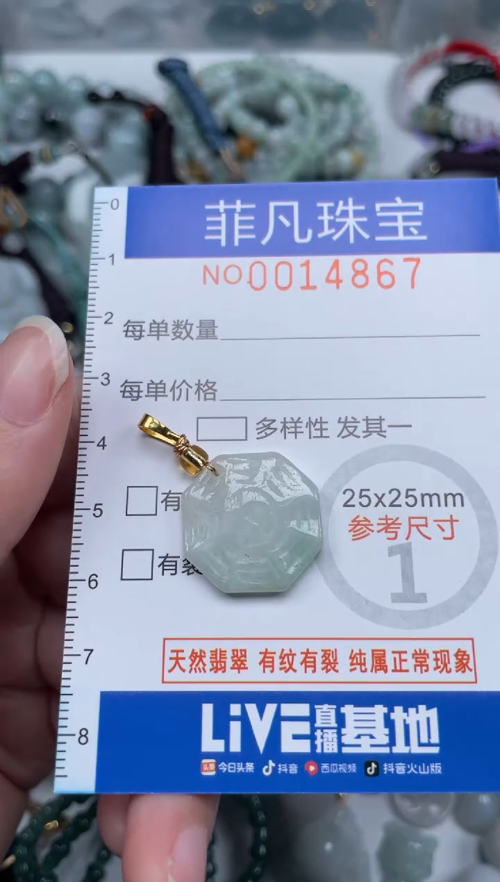 颈饰未镶嵌翡翠14867