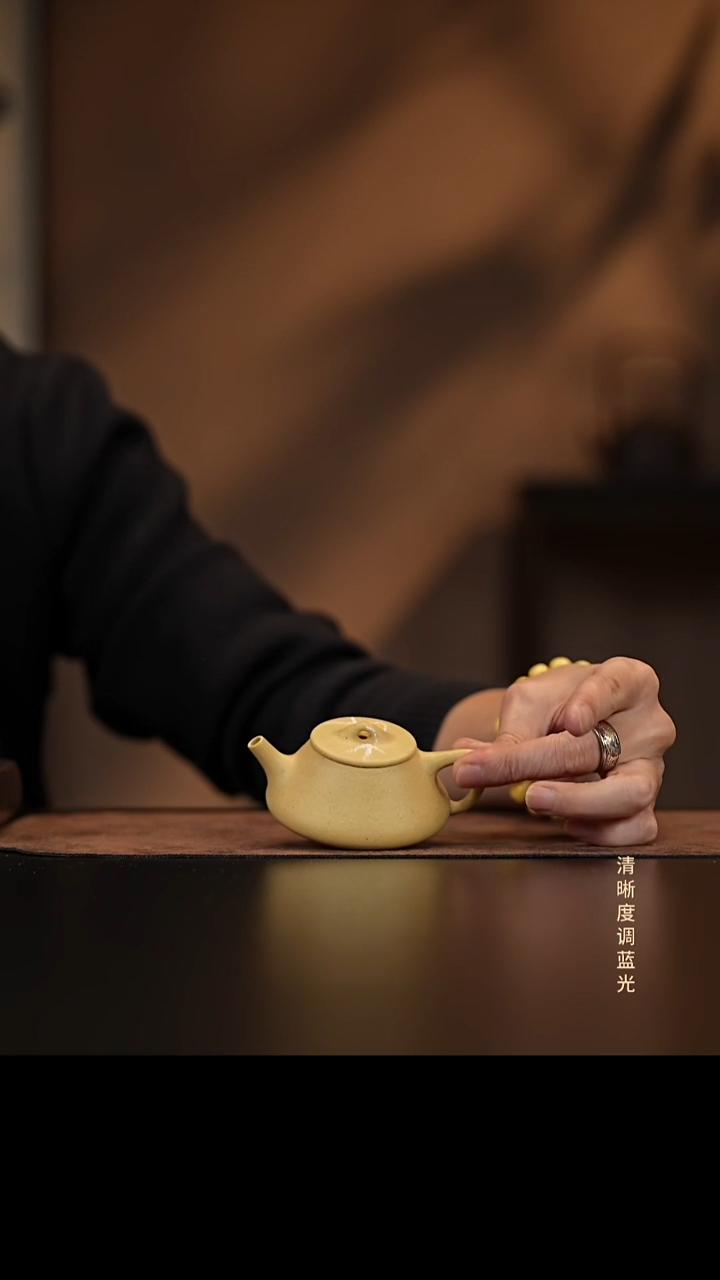 允禾斋 紫砂壶（微瑕）平盖 本绿 