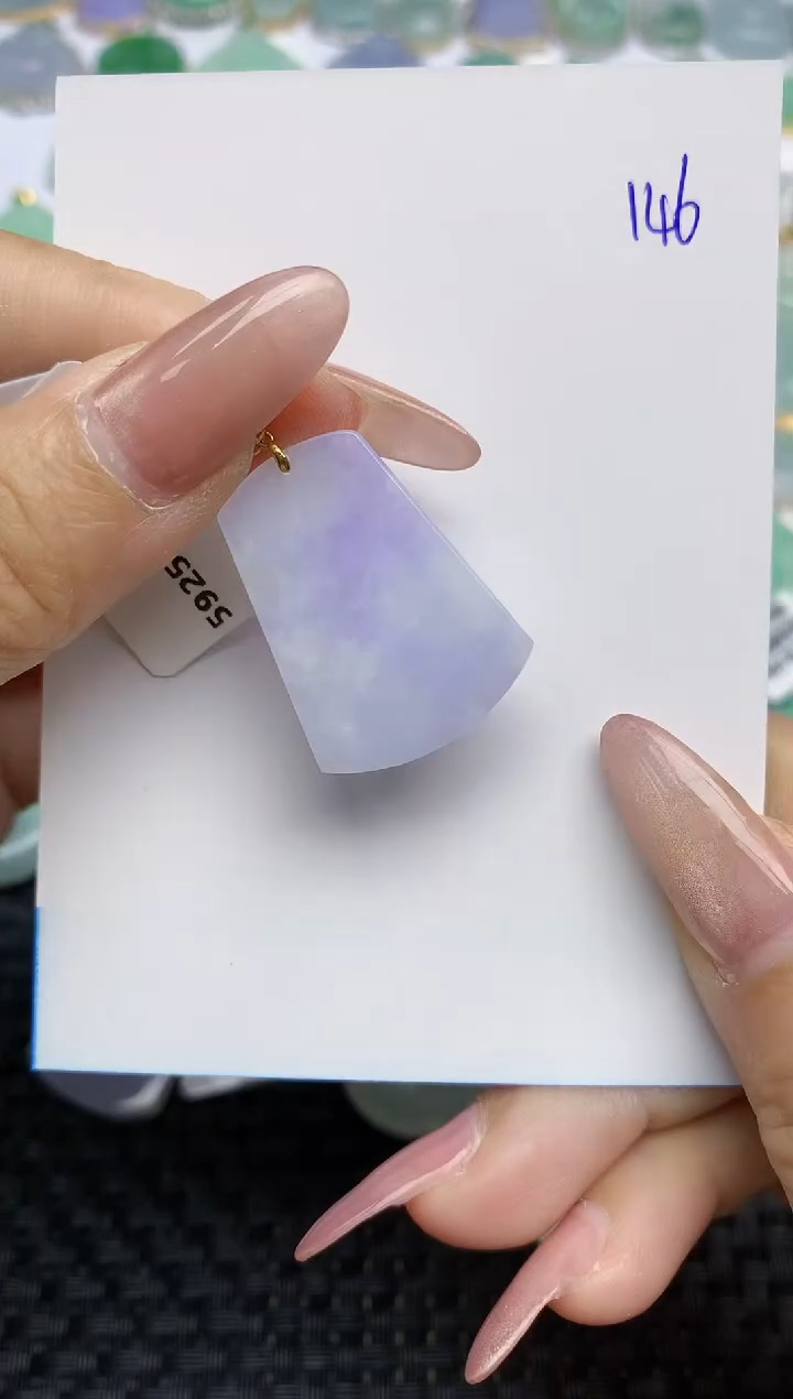【闪购商品】翡翠颈饰18K金镶嵌天然A货翡翠 146
