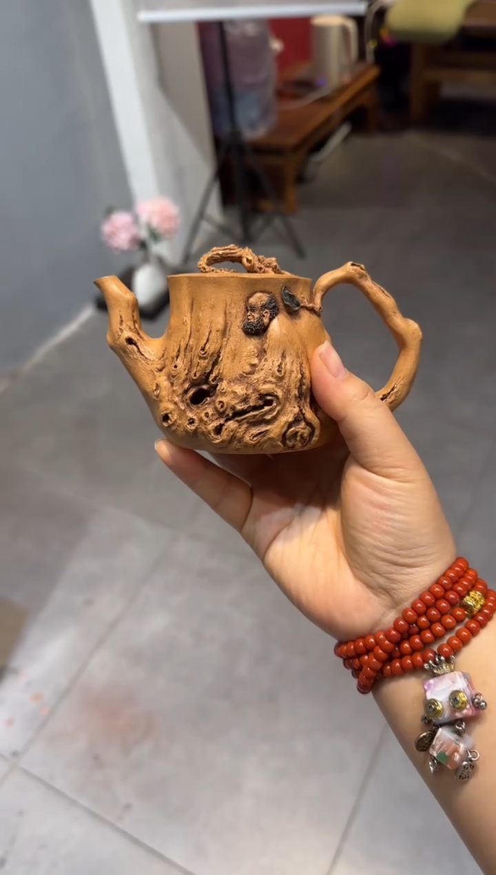 茶壶紫砂茗**府达摩 黄金段