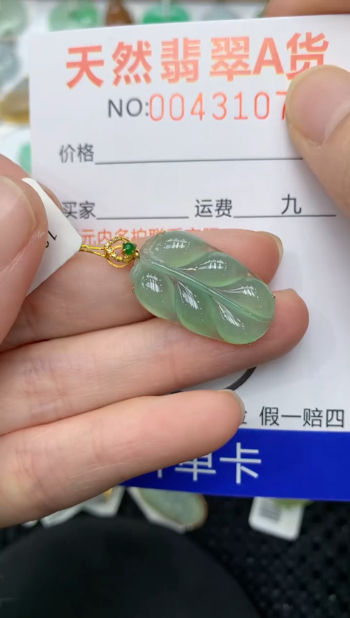 【闪购商品】翡翠颈饰18K金镶嵌11111111