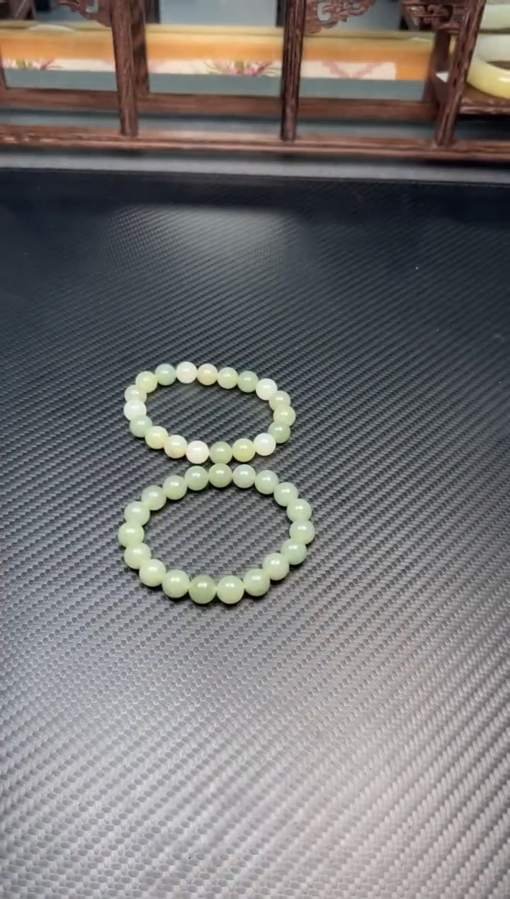 未镶嵌手串和田玉且末微色差近矿卡10多样性发货拍一发一