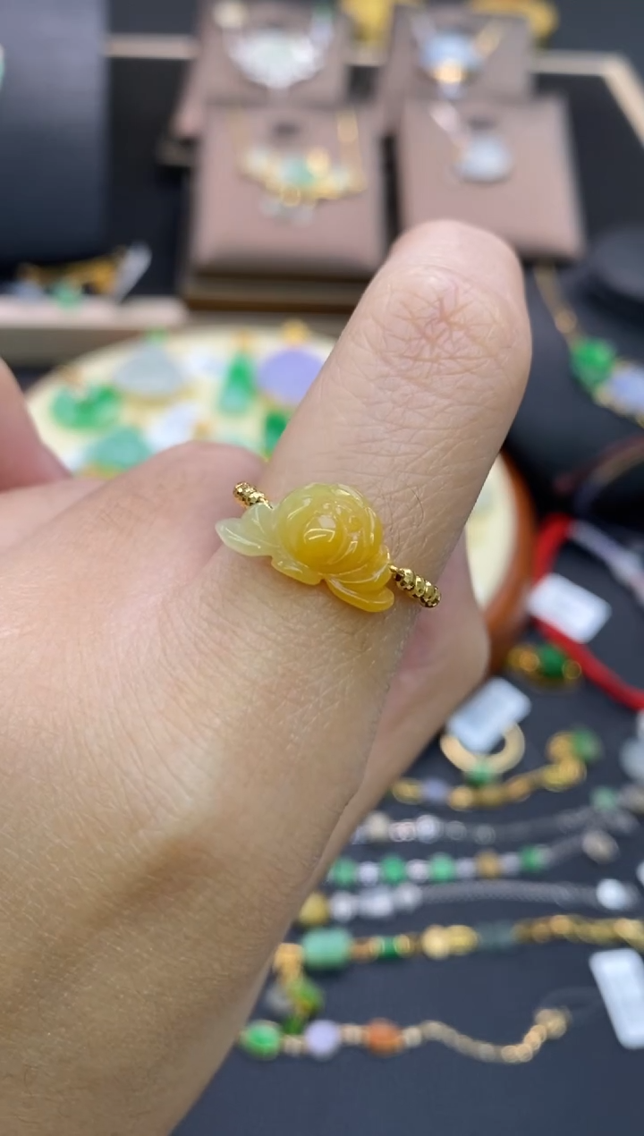 【闪购商品】翡翠颈饰18K金镶嵌净货11860