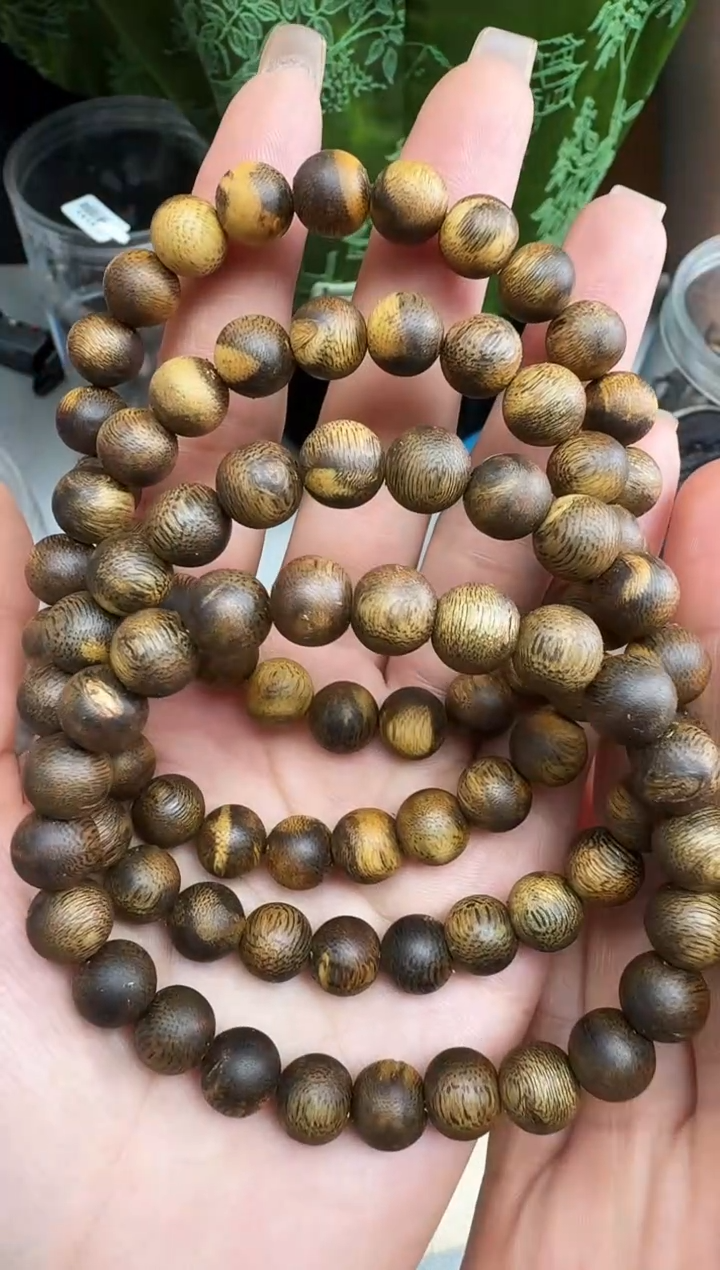 沉香手串0907张勺子圆珠单圈多样性发一