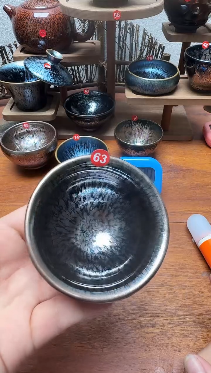 茶盏隆***华63号建盏工匠茶器