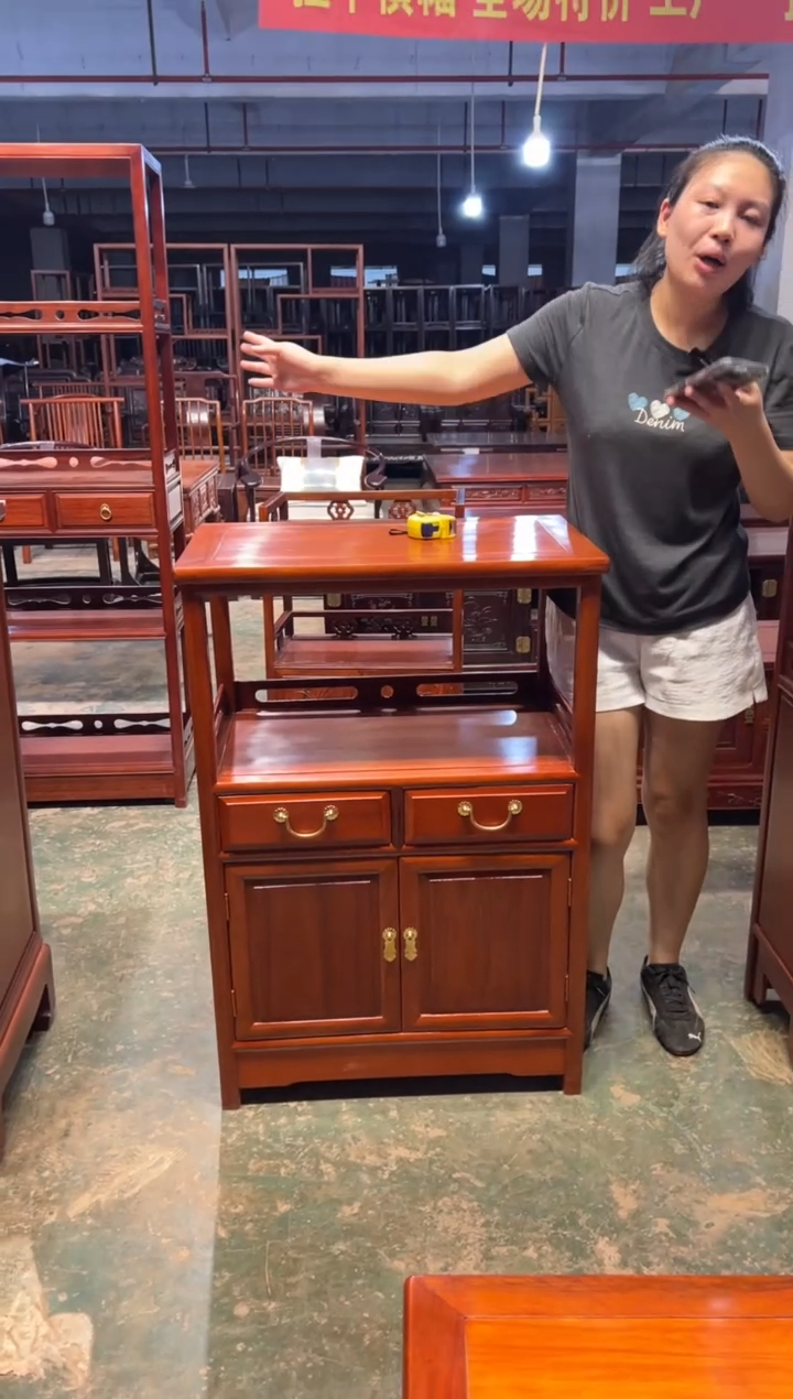 花梨木类成套家具68长茶水柜