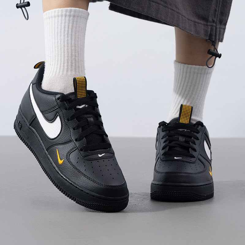耐克空军一号黑武士AF1女童鞋2025春季新款休闲运动板鞋HF0095