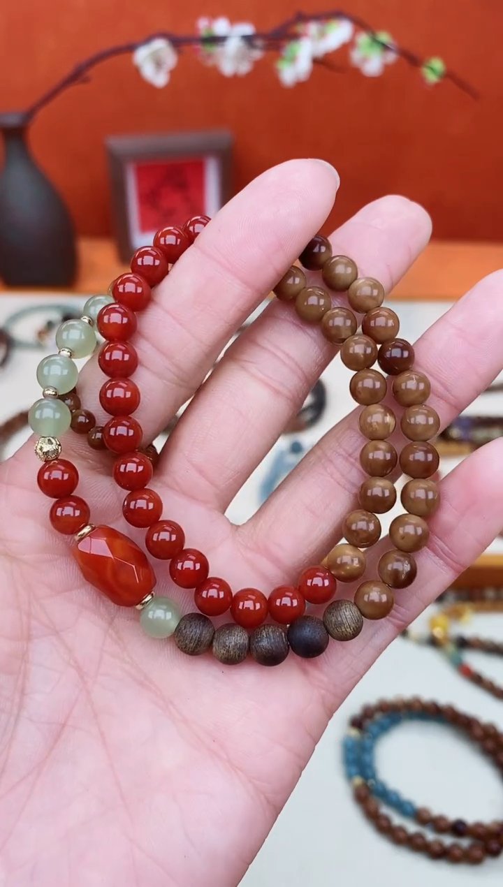 【闪购商品】库克手串未镶嵌菱形双圈设计款