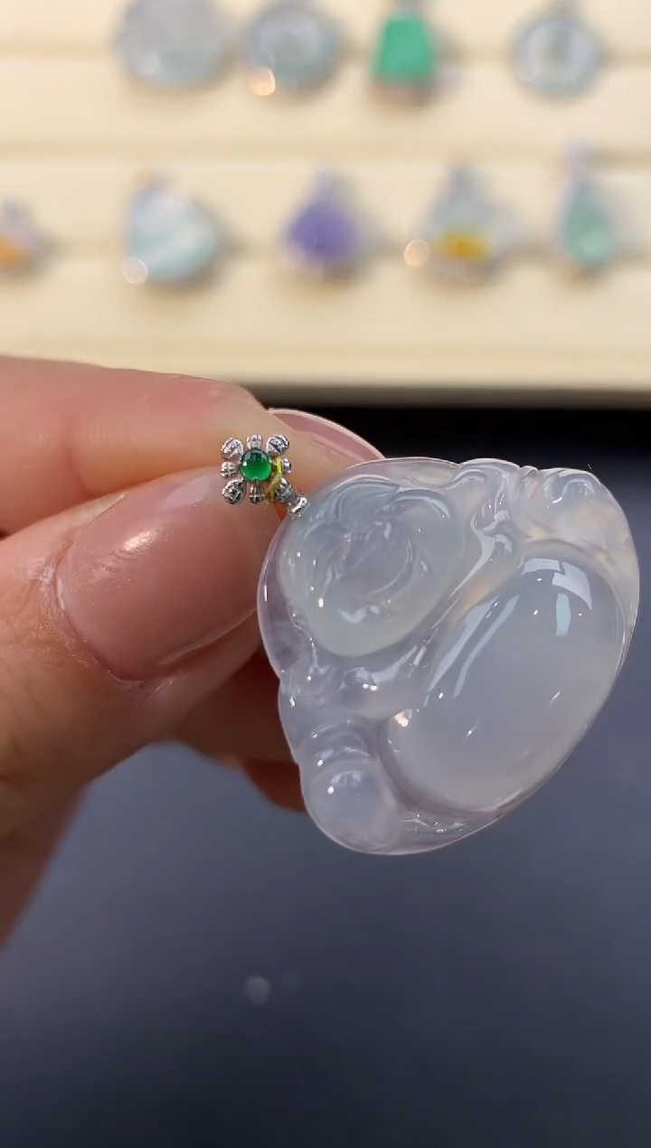 【闪购商品】翡翠颈饰18K金镶嵌X78     