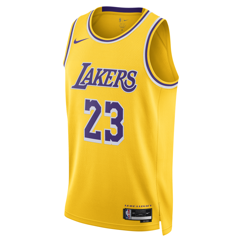 Nike耐克官方洛杉矶湖人队NBA男子速干球衣秋季透气网眼DN2009