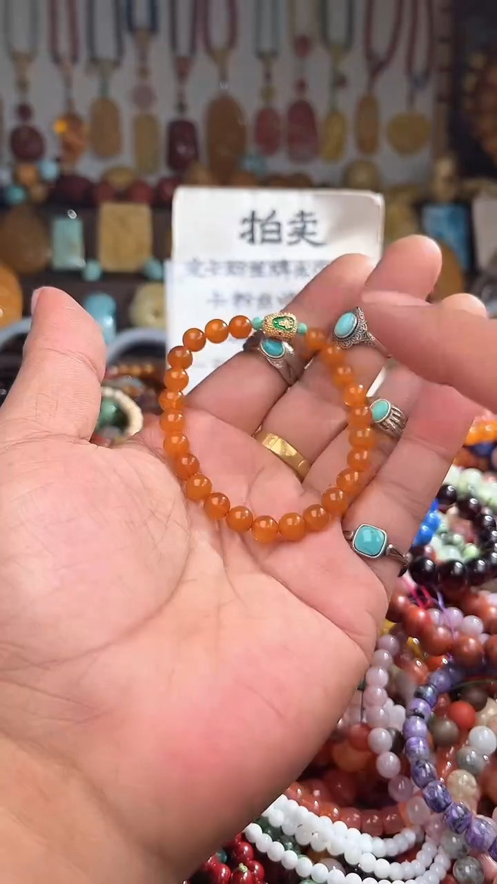 裸石琥珀未镶嵌时***量 一物一拍 163775