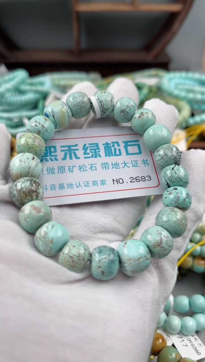 未镶嵌绿松石松石2683