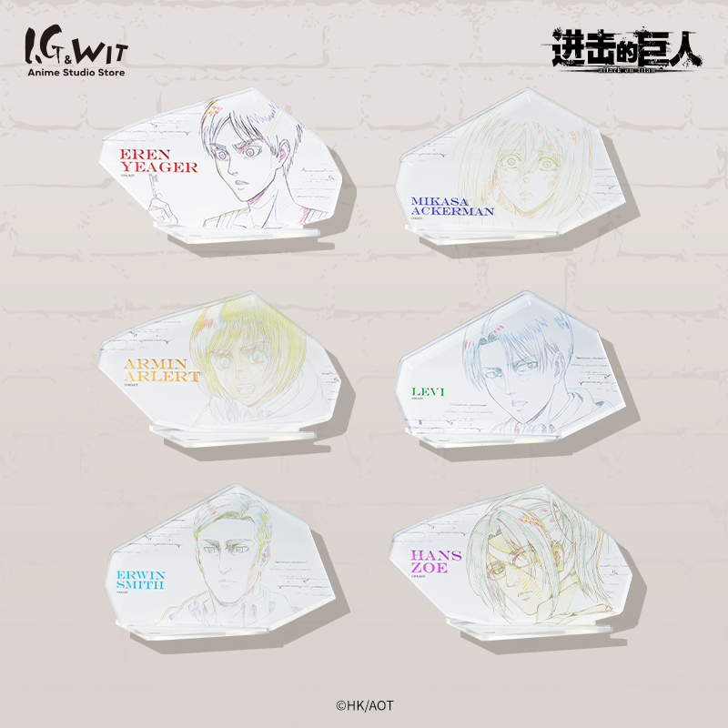 I.G&wit《进击的巨人》收藏亚克力板 日谷利威尔艾伦撤退的矮人摆件