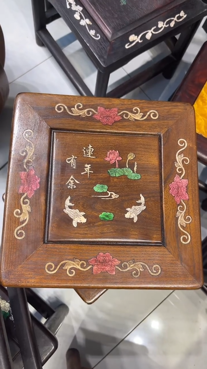 【闪购商品】木连年有余 富贵凳