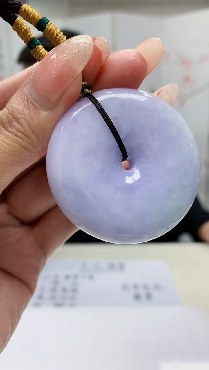 【闪购商品】定制翡翠未镶嵌5152MM-毛货挂件178