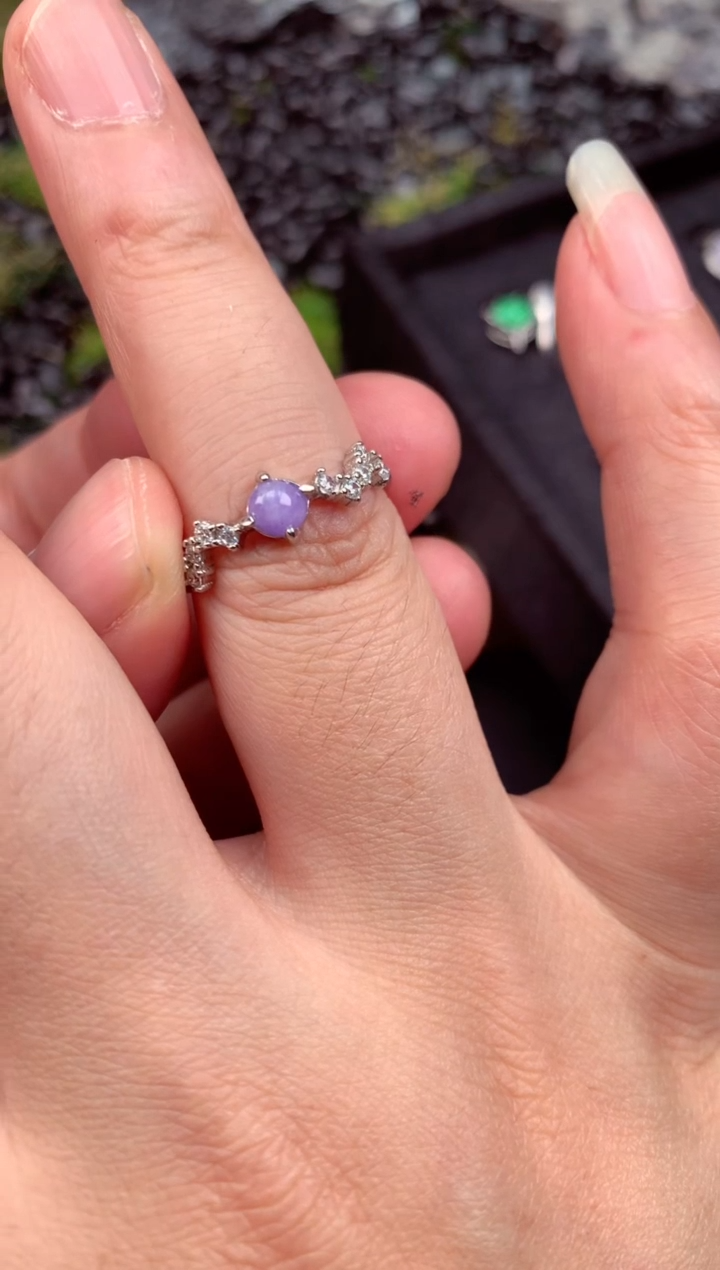 【闪购商品】翡翠戒指未镶嵌天然缅甸A货翡翠