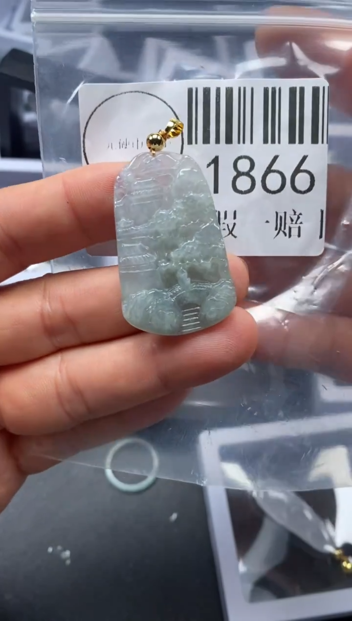 吊坠(不含链)未镶嵌翡翠1866