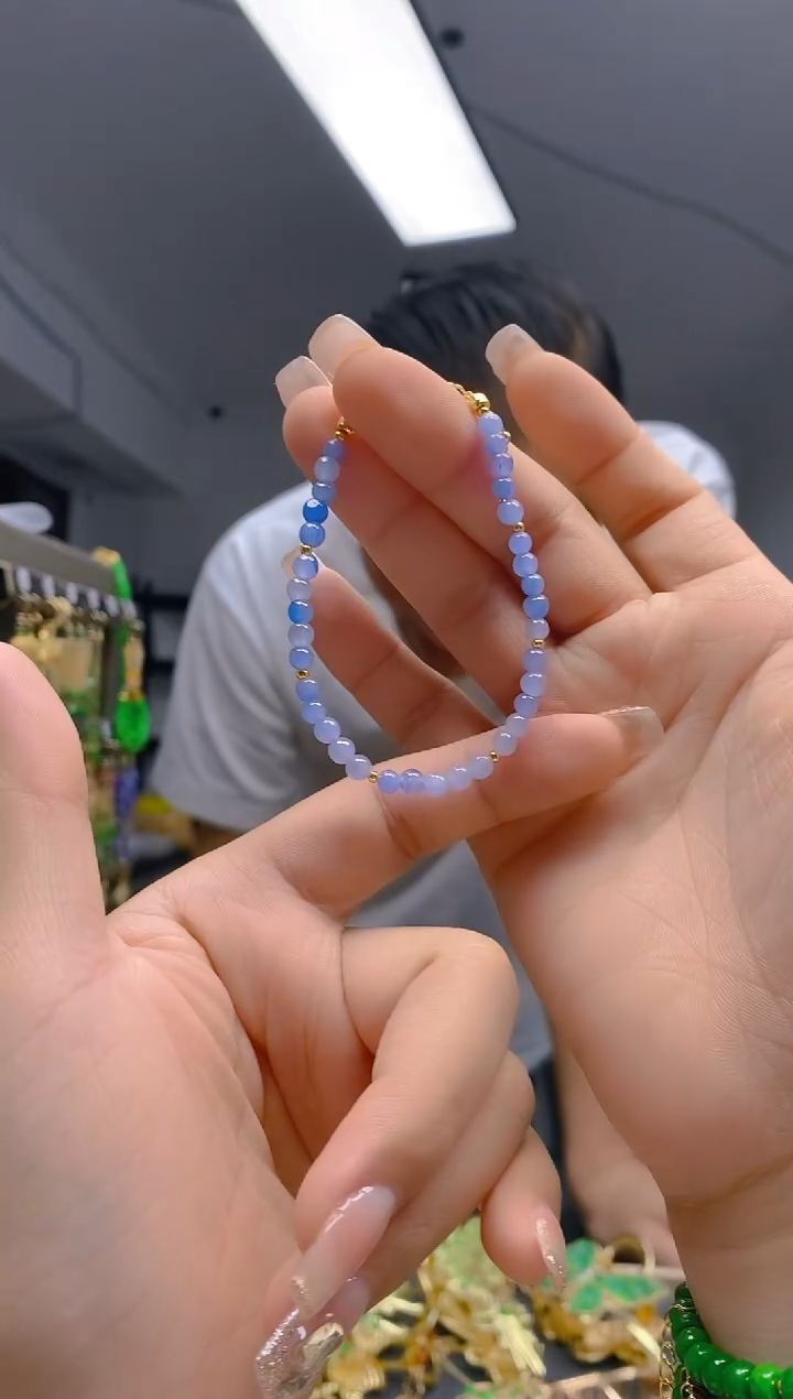 【闪购商品】翡翠耳饰合金416翡翠手链