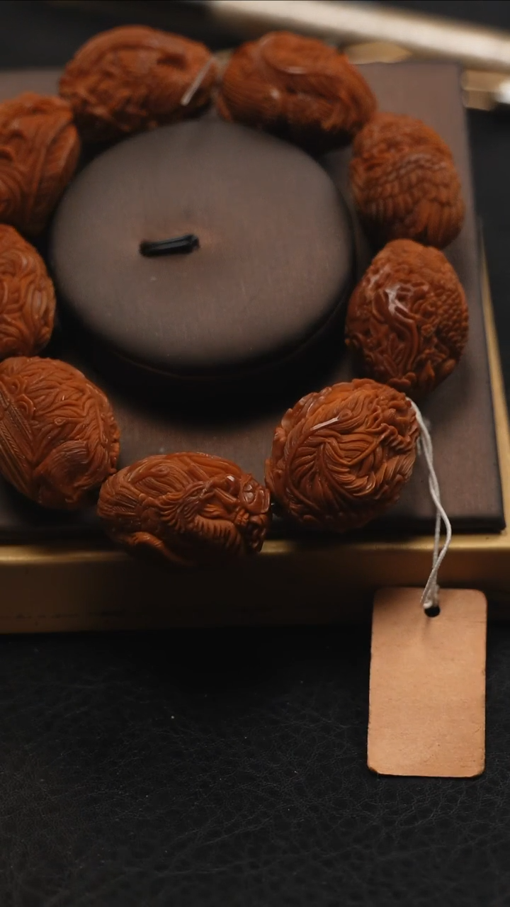 【闪购商品】橄榄核手串/手链鱼子精品文玩橄榄核雕刻