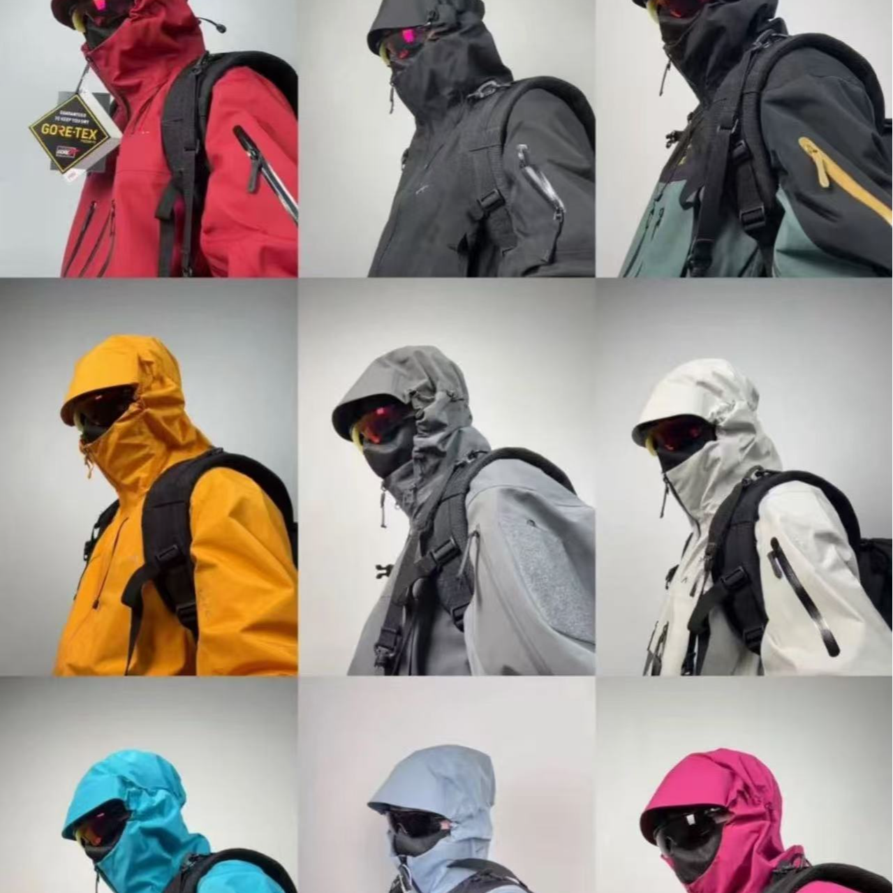 2025新款【LT-13个颜色】户外防风防水连帽轻量型硬壳冲锋衣