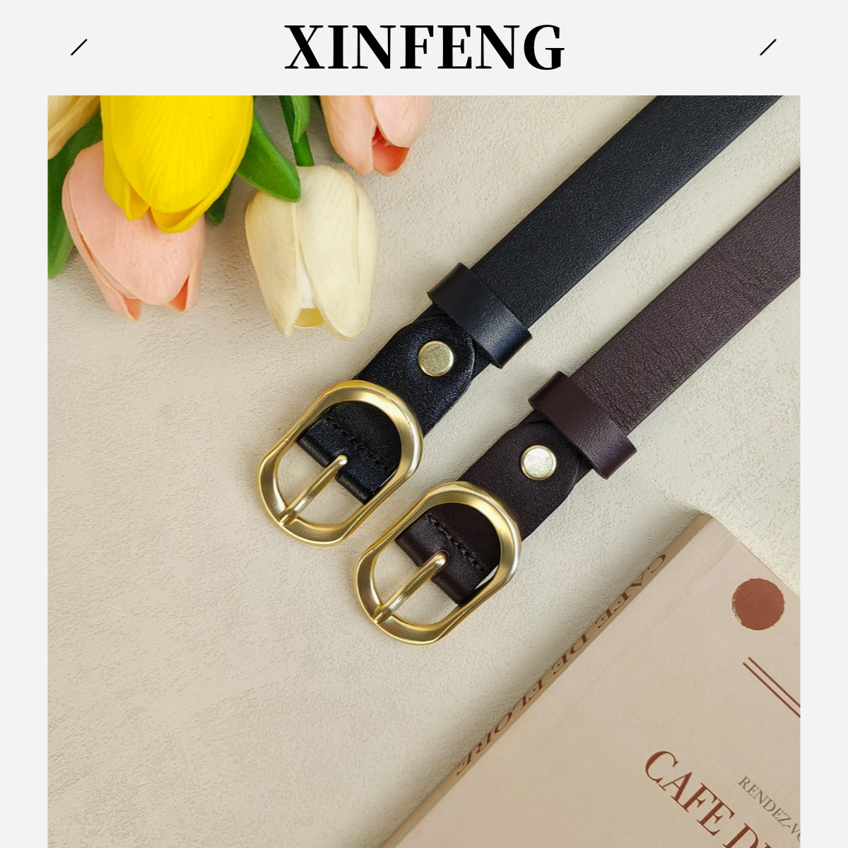 皮带女款真皮百搭头层牛皮裤腰带女士针扣时尚简约牛仔裤新款521