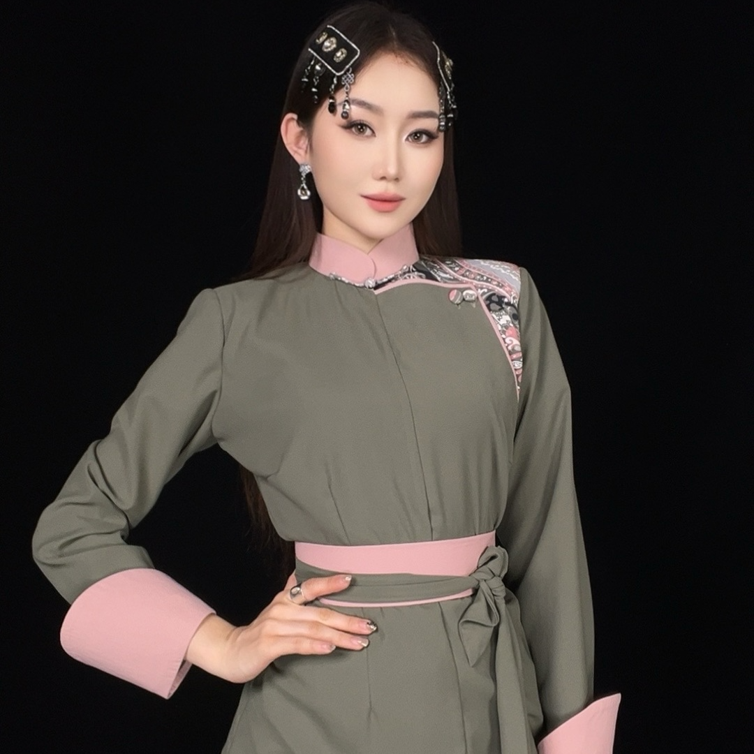 【戴尔玛精品服饰3】设计师新款气质女士时尚民族风连衣裙X6067