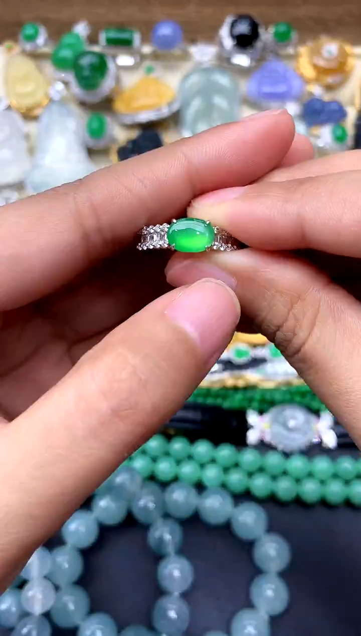 【闪购商品】翡翠戒指18K金镶嵌118-中国好珍宝