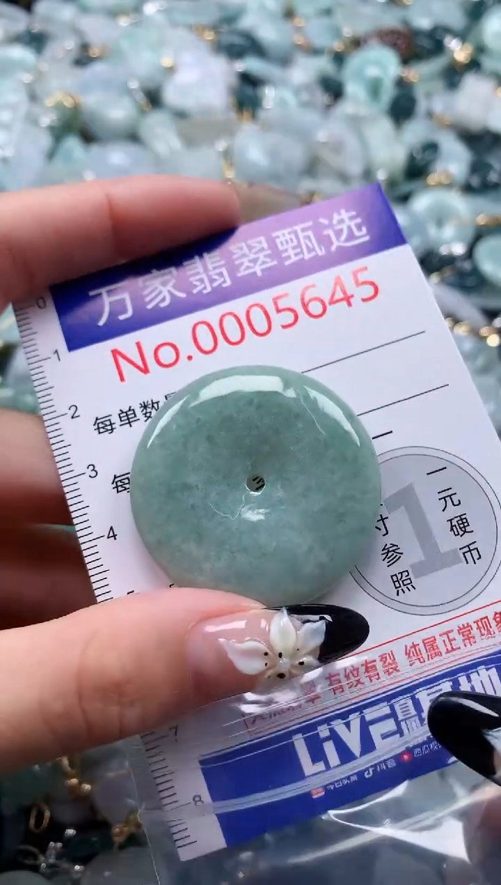 翡翠未镶嵌颈饰5645