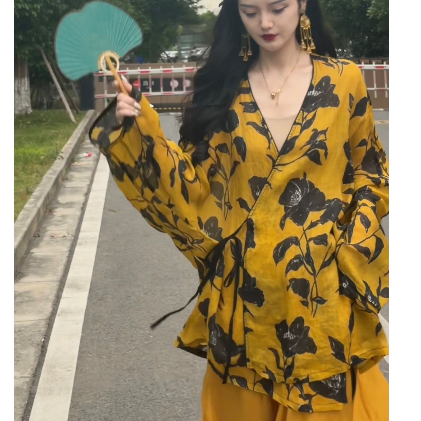 月畔湾【花琉璃】夏季中国风禅意显瘦文艺气质纯苎麻系带开衫