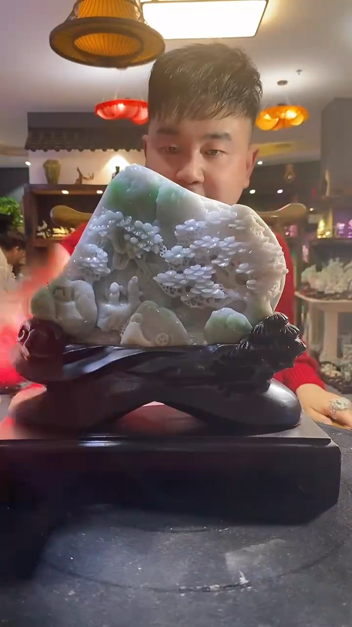 【闪购商品】定制翡翠未镶嵌03/0215/W/山水