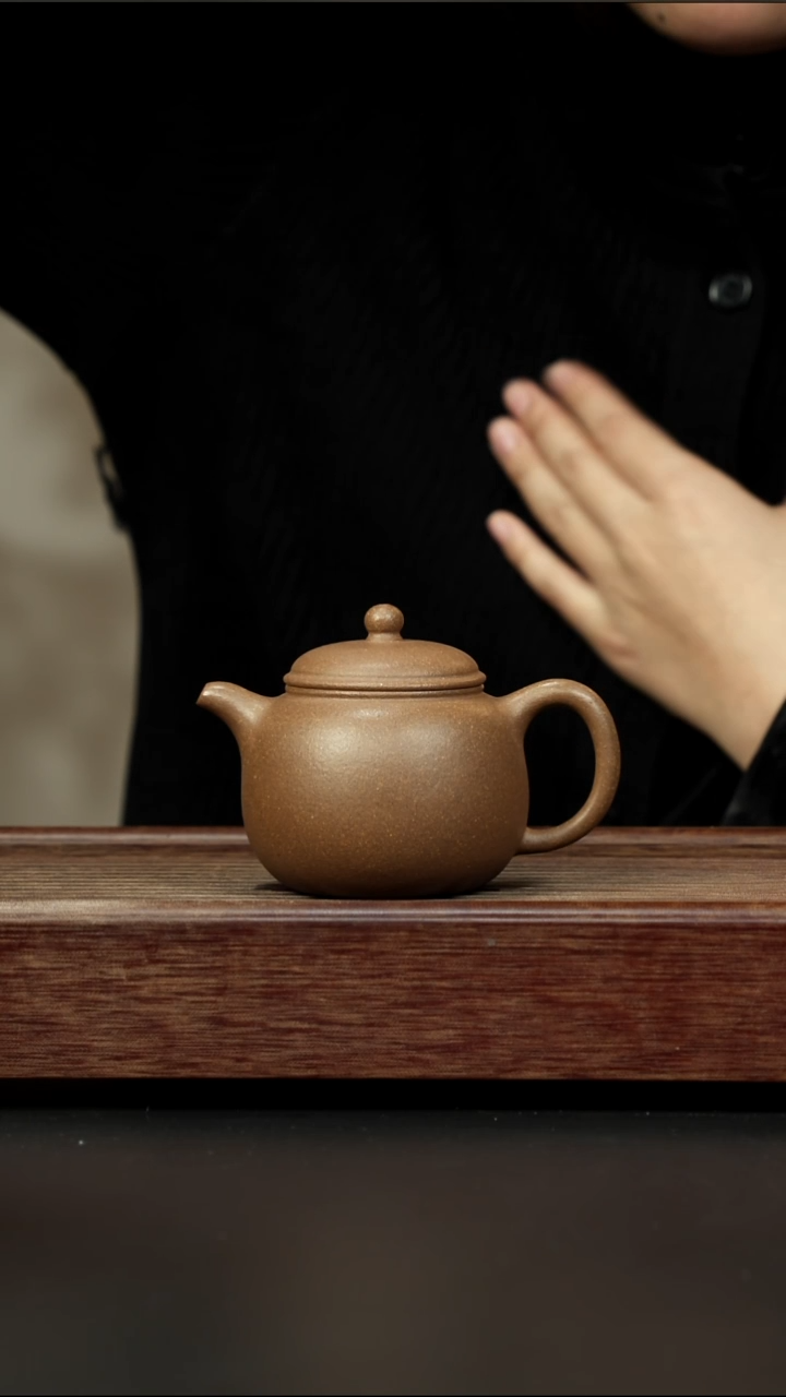 茶壶紫砂芝麻绿 大匏樽 220左右