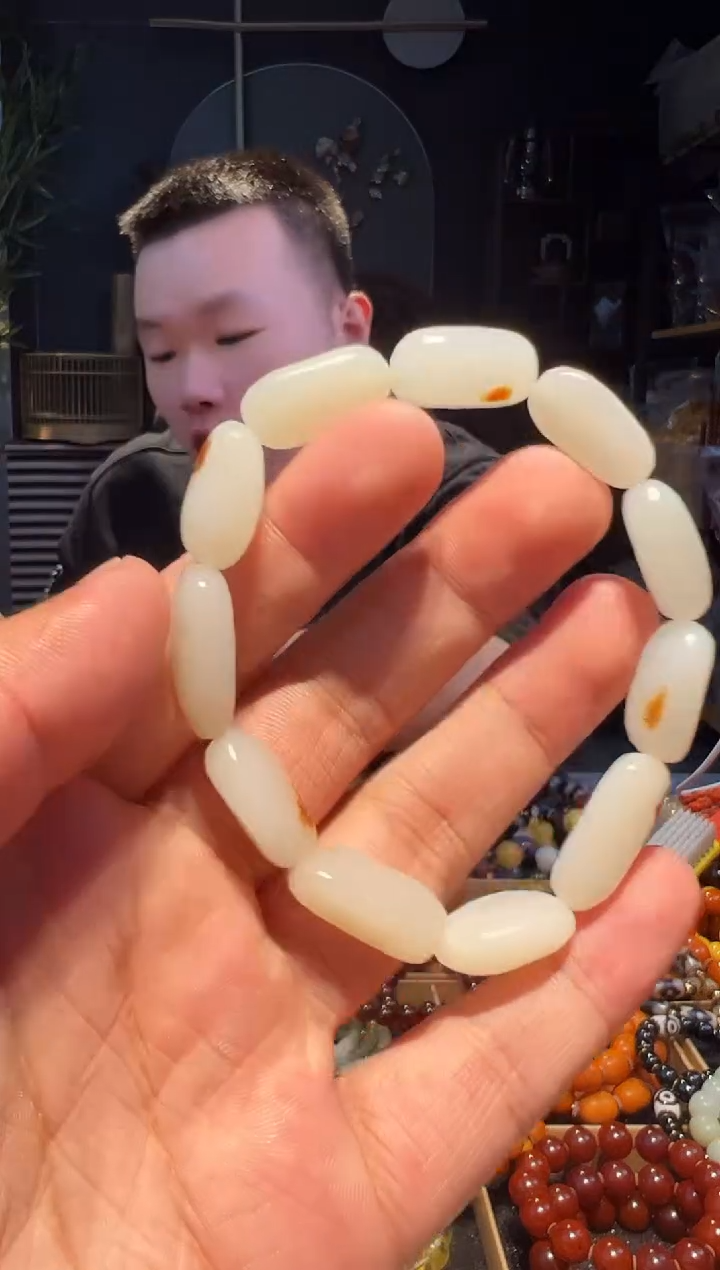 【闪购商品】和田玉手串未镶嵌原石串(小)