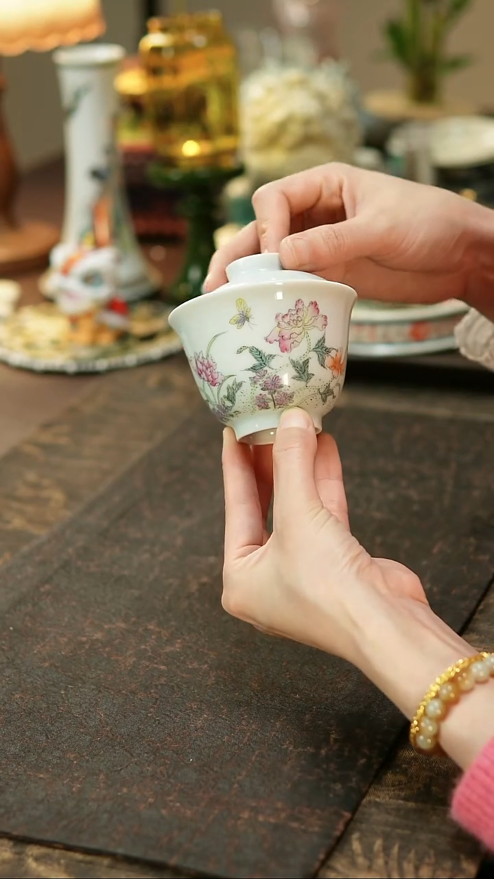 景德镇陶瓷杯碗柴烧多人