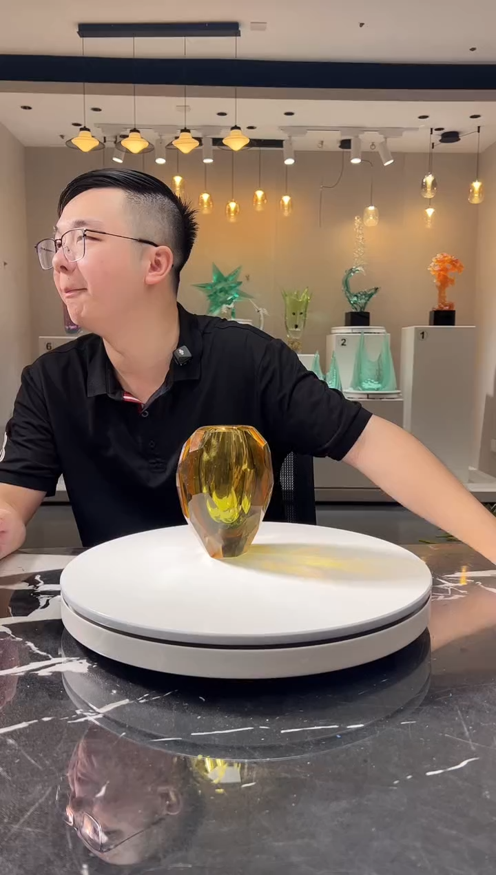 摆件巴比特美学 金色小花插