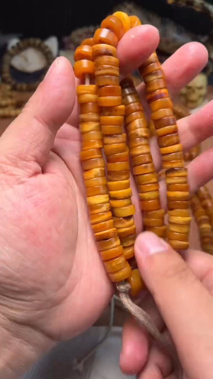 牛骨其他￴****￴杂件084-仿同腿骨长串-非完美